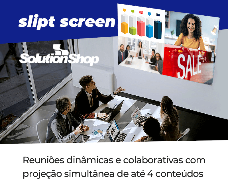 Projetor com função Split Screen